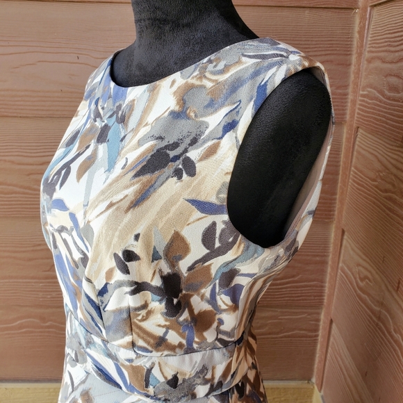 Connected Apparel Women's Tiered Formal Watercolor Midi Dress Size 10 NWOT - Picture 13 of 16